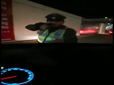 Police shooting Uber driver (longer version)