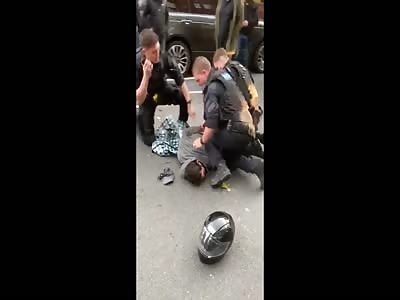 ROBBER LONDON CAUGHT AND BEATEN