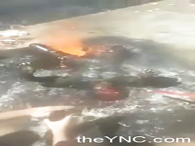 (part 2)Man Burned Alive During Fortaleza, Brazil Prison Riots