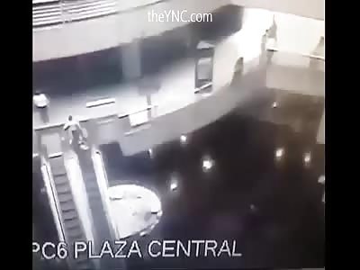CCTV Captures a 40-Year-Old Woman's Suicide in a Shopping Mall