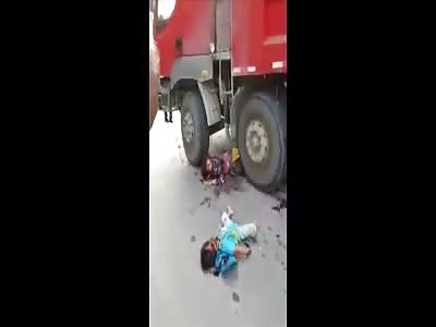 Mother Trapped Under The Truck Watching Her crushed Son