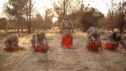 Execution of five opposition fighters by beheading and handgun