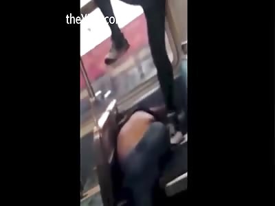 Racist Woman Hits a Man Even Leave Him Unconscious