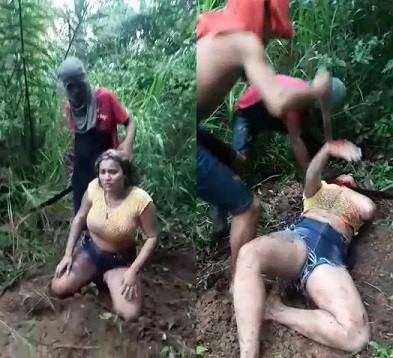 SHOCKING Video Shows Chubby Girl Being Slaughtered by Machete blows and Stabbed with Knife