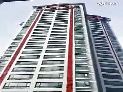 MAN COMMITTED SUICIDE BY JUMPING FROM THE DOZENS OF FLOORS