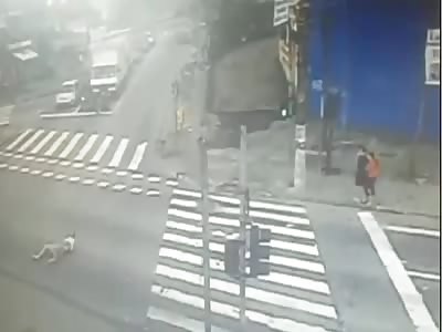 MAN IS BRUTALLY RUN OVER BY FLEEING BANDITS