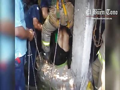 WOMAN FELL IN WELL AND DIED