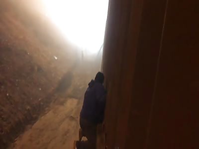 TELL TRUMP: WOMAN CLIMBS AND JUMPS OVER BORDER WALL IN TIJUANA