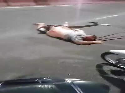 DRUNK MAN FATALLY RUN OVER LYING DOWN IN THE ROAD 