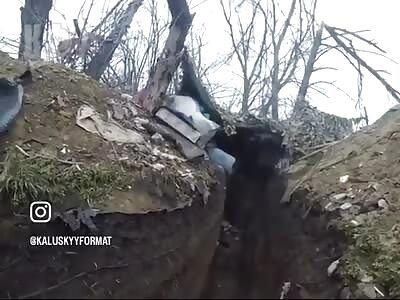 Ukrainians Clearing Russian Trench Encounter A Screamer