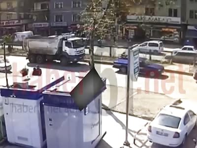 Truck Runs Over Two Elderly Persons Crossing the Street