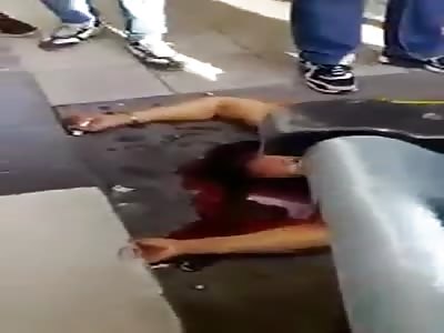Woman Lying Dead in a Pool of Blood after Getting Shot by Policeman Ex Husband