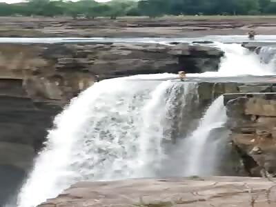 Girl Committed Suicide at a Waterfall