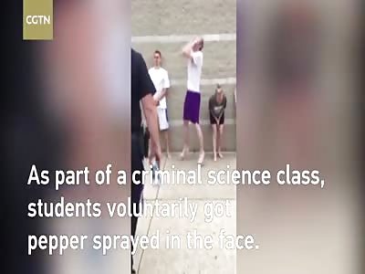 Ohio students pepper sprayed for class project