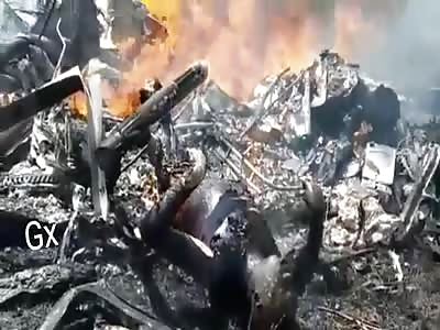 Pilot Burned Alive after Helicopter Wreck