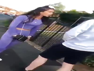 Coward using a knife against a crazy slut shopped off her finger 