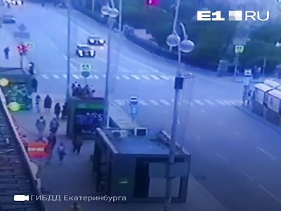 Deadly accident happened in Russian street 