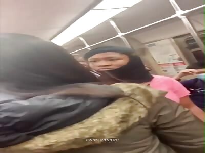 PHILADELPHIA Black women attacking Chinese men and women on the subway.