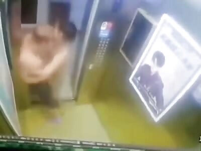 Sick Motherfucker Sexually Abusing Woman In the Elevator.