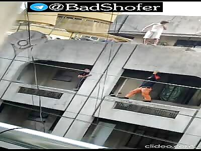 Depressed Man Suicide by jumping Building 