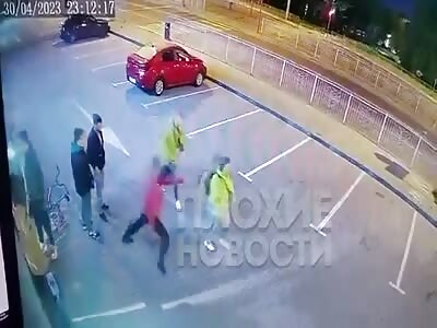 migrant knocked out a Russian girl who refused his friendship 