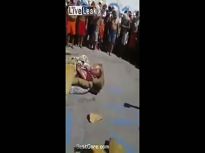 (Repost) Tied to a mattress and burned alive during Brazilian prison riot