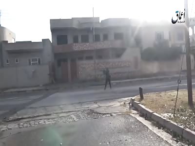 Side of clashes between state Islamic fighters and Iraqi forces in the victory zone east of Mosul