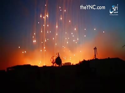 Air strikes by white phosphorus bombs