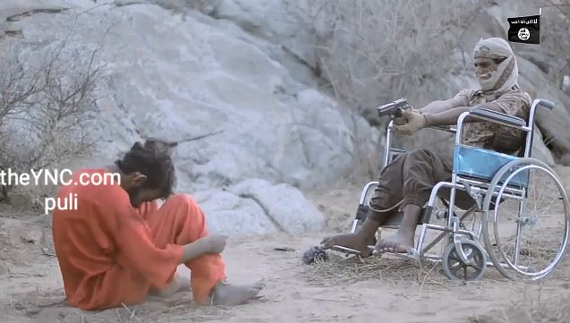 New ISIS video Shows a Man In A Wheelchair Executes Another By Pistol Shot