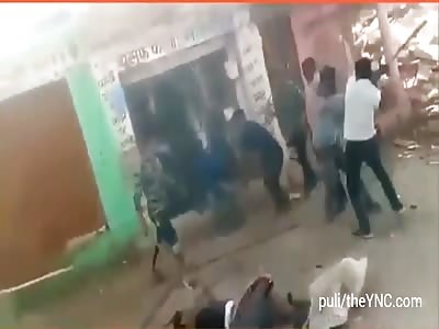 brutally attacked up by an extremist mob in Rajasthan. India