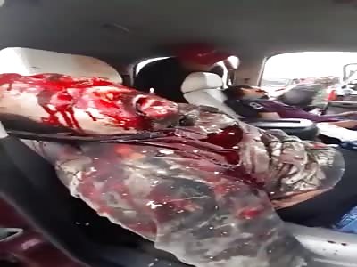 Aftermath of Massacre By Cartel In Tamaulipas , MX