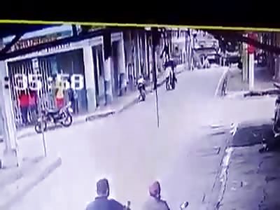 CCTV  { man is executed by hitman}
