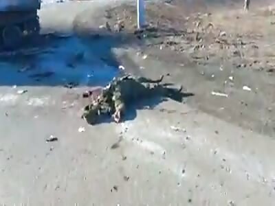 Video reportedly from North of Kharkiv shows destroyed Russian equipme