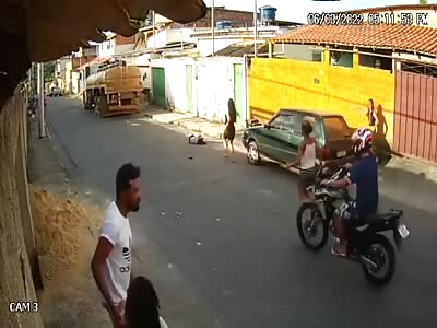 Video shows the moment a motorcyclist runs over a 5-year-old boy in BH 