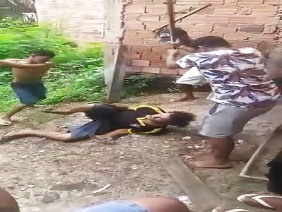thief brutally punished for stealing in favelas in brazil 