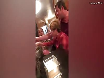 Racist old bitch pushes black pregnant marine and gets arrested 😂🤣👍