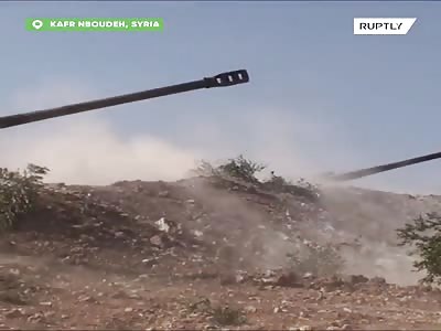 SAA Continuing The Artillery Bombardment Against The Rebels 