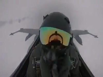 Kuwaiti Fighter Jet Gets Struck By Lightning  {Cockpit Cam}