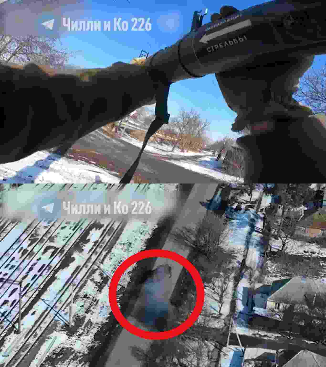 Ukrainian Ambushes Russian Truck With A Rocket Launcher {Gopro+Drone Camera}