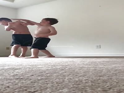 Funny Brotherly Fight Caught In Slow Motion