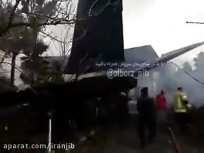 Airplane crash in Karadj