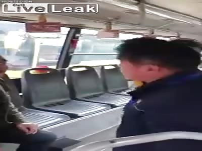 Bus driver tolerates abuse from his passenger
