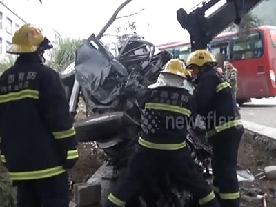 Five killed in car crash in southern China