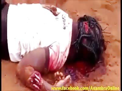 Woman Murdered In Cold Blood In Anambra (WARNING GRAPHIC VIDEO)