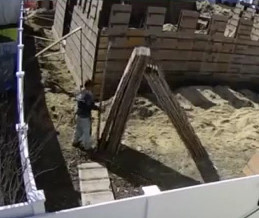 Slabs Fall on Top of Construction Worker 