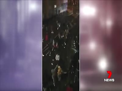200 Africans have a street fight in Melbourne ,Australia