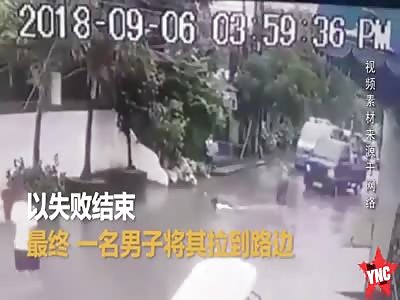 accident in  guangdong man dies by electric shock