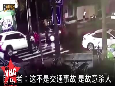 man deliberately drove a car to try and killed people in Haikou
