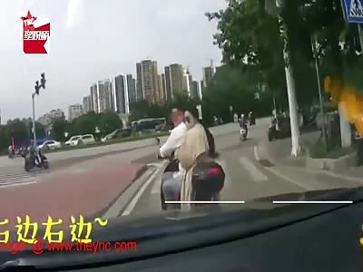 zebra crossing accident in  Guilin City