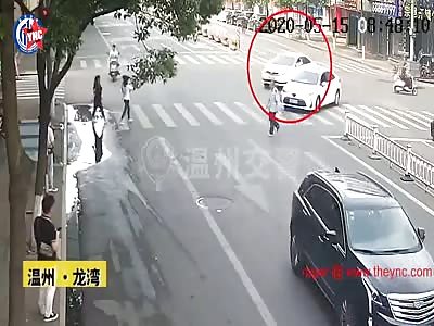 zebra crossing accident in Wenzhou